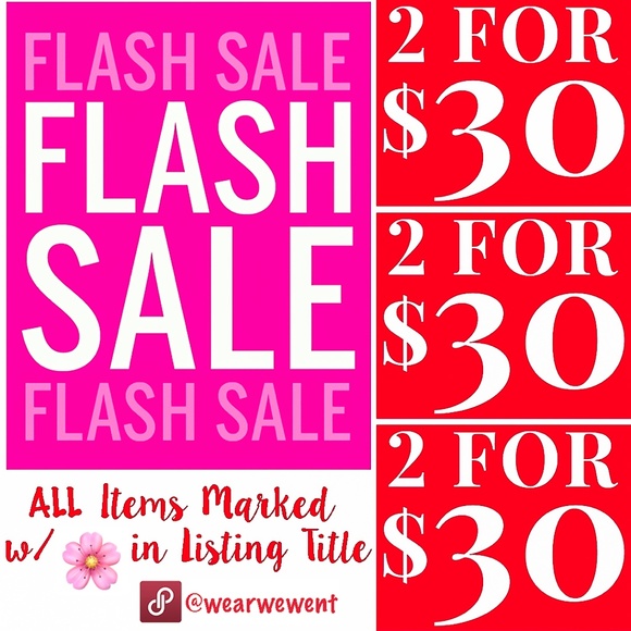 FLASH SALE!! ALL ๐ธ are 2 for $30 & BOGO 50% SWIM! - Picture 2 of 5